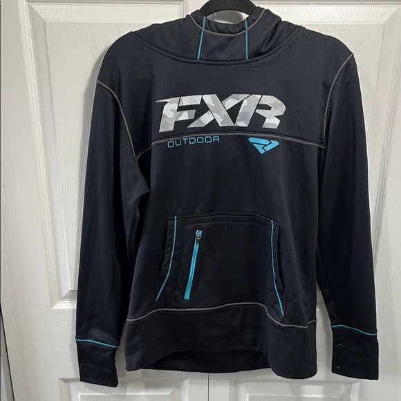 FXR Hoodie with Teal Details - Picture 1 of 5